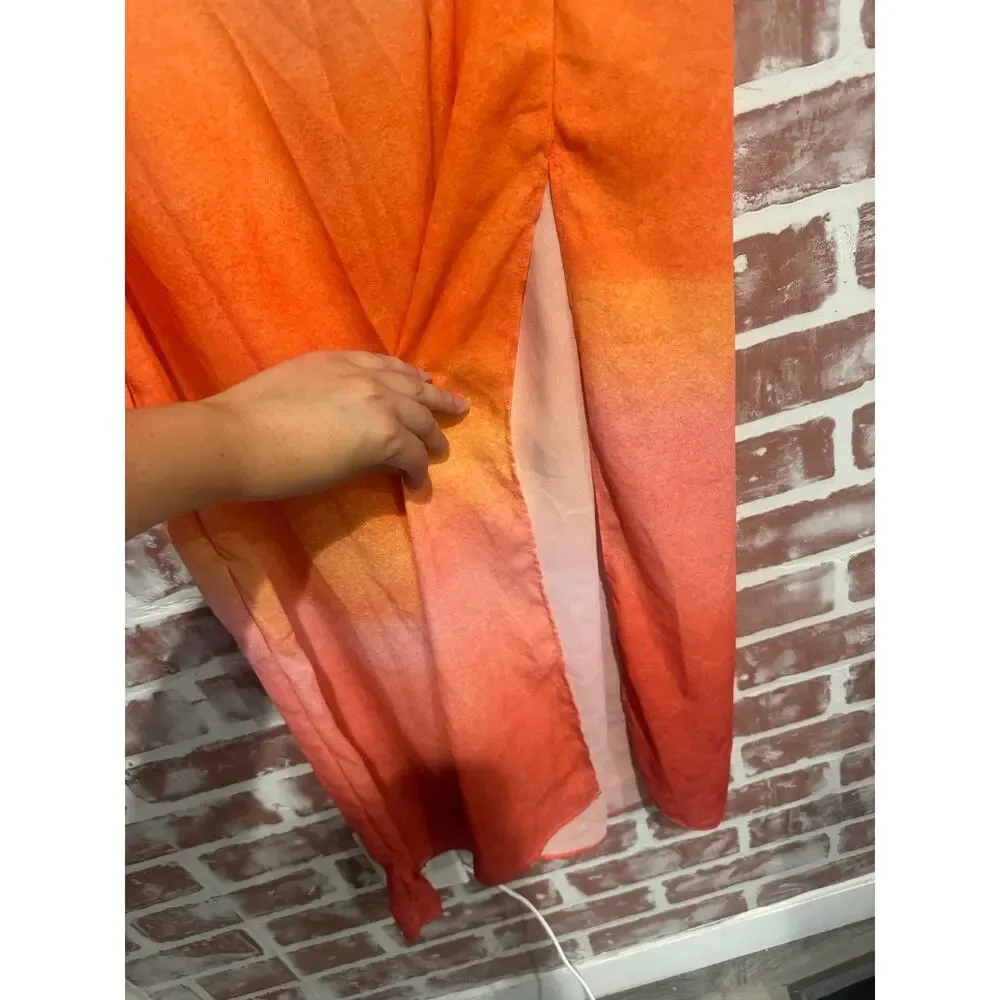 BAOBAB Luna Maxi Cover Up Atardecer de Colca Ombre Size M NWT